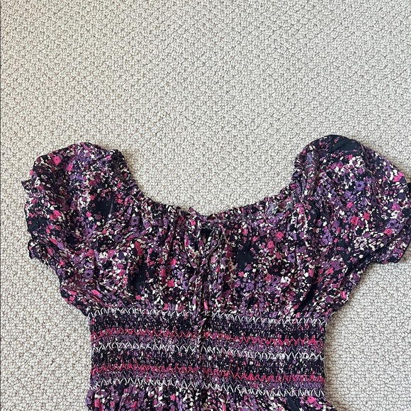 Floral Bebe Dress in Purple and Pink - Picture 2 of 6